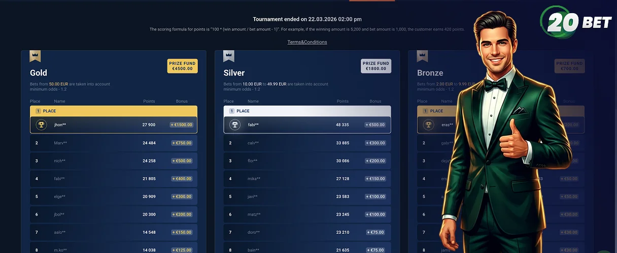 20Bet Aplicación Móvil