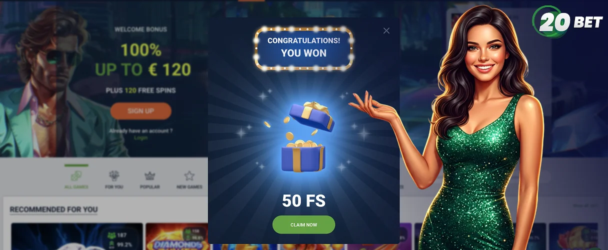 20Bet Ofertas de Bonos
